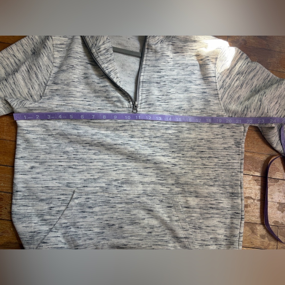 Tentree organic cotton 1/4 zip sweatshirt branded size M gray sustainable - Picture 8 of 9